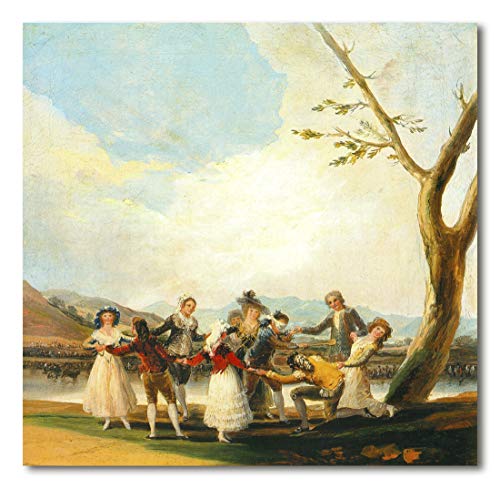 Cuadro Decoratt: La gallina ciega - Francisco de Goya 64x62cm. Cuadro de...